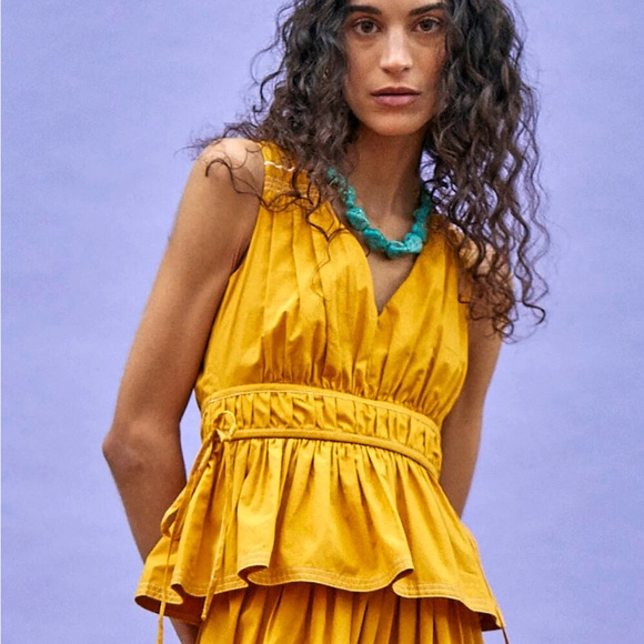 HUNTER BELL Tops - Hunter Bell Parker Top yellow NWT 0